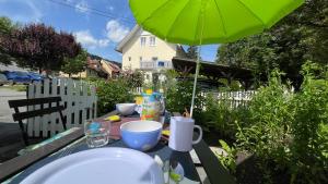Vonkajšia záhrada v ubytovaní Loft am Park