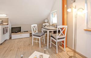 Η κουζίνα ή μικρή κουζίνα στο Ferienwohnung Bodstedt