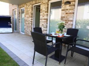 Ein Patio oder anderer Außenbereich in der Unterkunft Bomhoffstr. 15, Whg. 4