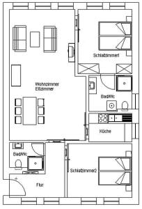 Grundriss der Unterkunft Bomhoffstr. 15, Whg. 4
