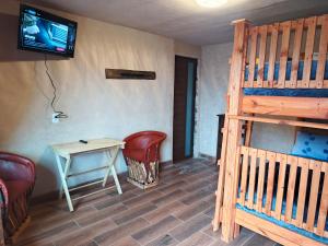 Letto o letti in una camera di cabañas Ticomulco