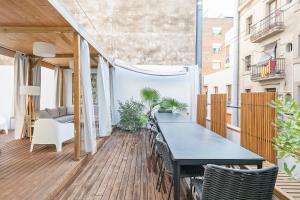Svalir eða verönd á Penthouse with Rooftop apartment in the Barceloneta - Barcelona