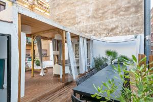 Innanhússgarður eða útisvæði á Penthouse with Rooftop apartment in the Barceloneta - Barcelona