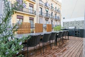 Svalir eða verönd á Penthouse with Rooftop apartment in the Barceloneta - Barcelona
