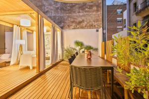 Svalir eða verönd á Penthouse with Rooftop apartment in the Barceloneta - Barcelona