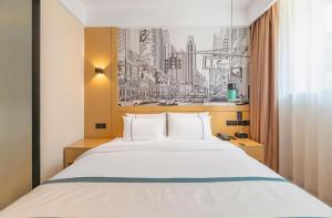 Postel nebo postele na pokoji v ubytování City Comfort Inn Jinan West Station Shandong International Convention and Exhibition + 180 fotografií