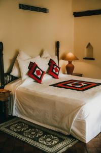 Letto o letti in una camera di The Dwarika's Hotel