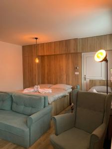 Postel nebo postele na pokoji v ubytování Apartmán Orchidea 3
