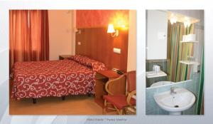 A bed or beds in a room at Hotel Emilio