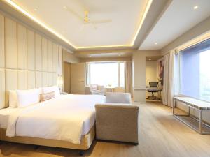 Vivanta Vijayawada, MG Road客房内的一张或多张床位
