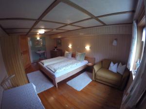 En eller flere senge i et værelse på Ferienwohnung Vogt
