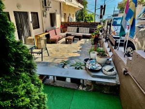 Χώρος καθιστικού στο Seaside Apartments & Rooms Kampouri