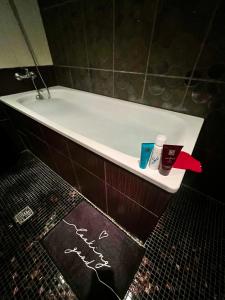 Bilik mandi di Tallinn Center Apartment