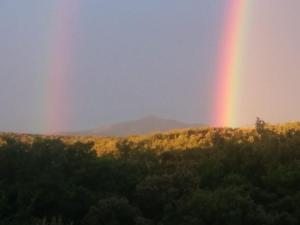 Paesaggio naturale nelle vicinanze del campeggio