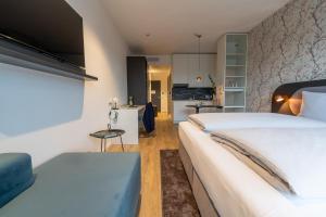 MASEVEN Frankfurt Messe客房内的一张或多张床位
