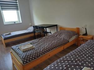 Postel nebo postele na pokoji v ubytování Apartmány Kortan