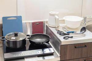 Dapur atau dapur kecil di tsugumi house つぐみ亭戸建て京成高砂駅