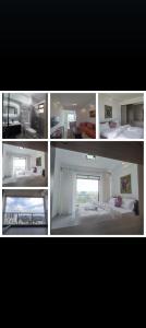 Ένα ή περισσότερα κρεβάτια σε δωμάτιο στο Amazing view poiny with swimming pool