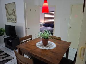 TV a/nebo společenská místnost v ubytování Tropical Palm Retreat
