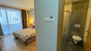 Koupelna v ubytování Bilkay Hotel