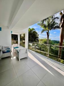 Balkón nebo terasa v ubytování Private Villa with Pool & Ocean Views Las Terrenas