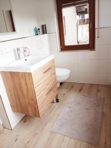 Koupelna v ubytování Ferienwohnung Fuderheuberg