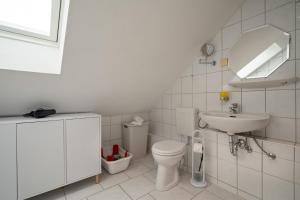 Koupelna v ubytování Ferienwohnung Seebusch + 16 fotografií
