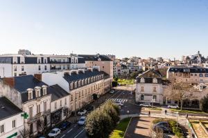 Výhľad na mesto Les Sables-dʼOlonne alebo výhľad na mesto priamo z apartmánu