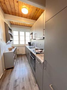 Dapur atau dapur kecil di Ferienwohnung Meeresrauschen Pellworm