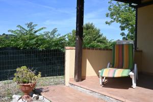 Balkón nebo terasa v ubytování S040 - Sirolo, comodo trilocale con Giardino