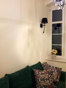 Posezení v ubytování Apartament Frombork Łempicka