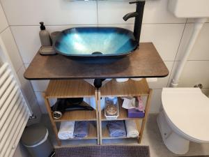 Koupelna v ubytování Villa Csipak