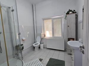 Koupelna v ubytování Casa Aurora
