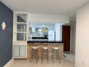 Kuchyň nebo kuchyňský kout v ubytování Apto Portal da Bacutia Climatizado