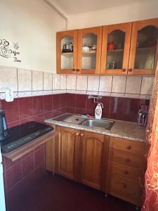 Η κουζίνα ή μικρή κουζίνα στο Edu Apartman +44 φωτογραφίες