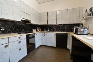 O bucătărie sau chicinetă la Penthouse Rooftop Loft, 190sq, Panorama Terrace, 1min to Main Station- 5min to City