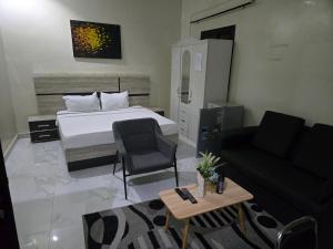 Χώρος καθιστικού στο Résidence Teranga walo