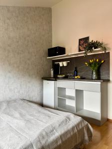 Posteľ alebo postele v izbe v ubytovaní Apartments & Zimmer Jasmine