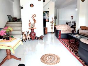 Posezení v ubytování Chandi Mahal HomeStay