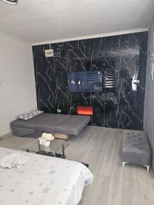 Postel nebo postele na pokoji v ubytování Stan u centru
