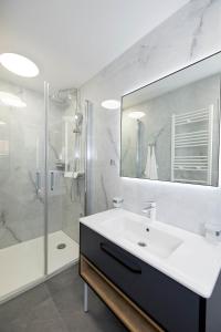 Koupelna v ubytování Apartman Alma