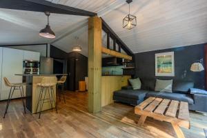 Η κουζίνα ή μικρή κουζίνα στο Charmant chalet proche Hossegor