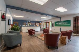 a waiting room at a hospital with chairs at Circle M Camping Resort Yurt in Lancaster +12 photos