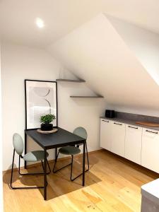 Kuchyň nebo kuchyňský kout v ubytování Ferienwohnung Im Städtle