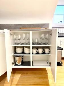 Kuchyň nebo kuchyňský kout v ubytování Ferienwohnung Im Städtle