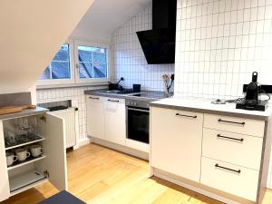 Kuchyň nebo kuchyňský kout v ubytování Ferienwohnung Im Städtle