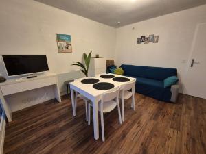 TV/trung tâm giải trí tại Hossegor Appart T2 6 couchages Plage Sud 100m ocean