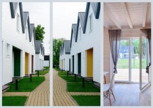 two different views of a building at TuNaChill in Dziwnów