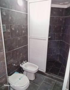 Et badeværelse på Motel stop