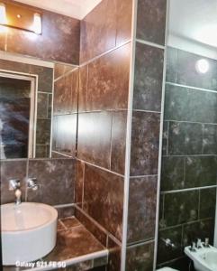 Et badeværelse på Motel stop